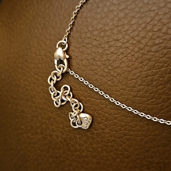 BRIGHTON Dainty Floral Crystal Station Chain Necklace - Picture 3 of 6